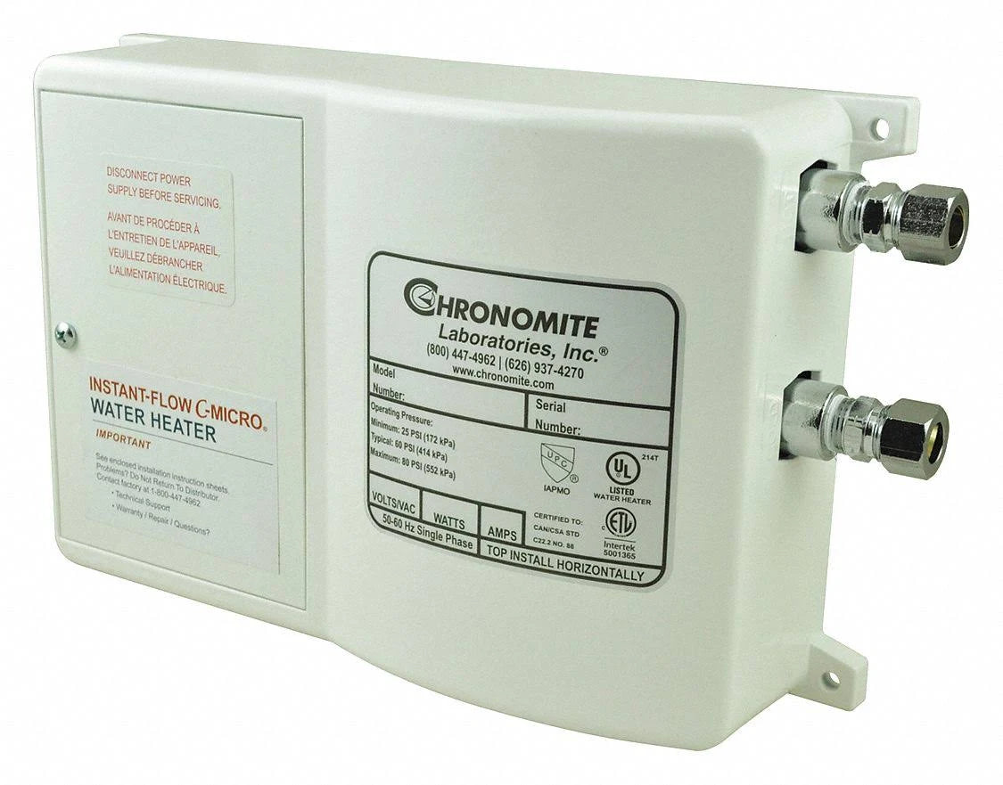 Chronomite Instant-Flow Micro Cm-40L/240 110F Electric Tankless Water SEJ3_J1EDH74