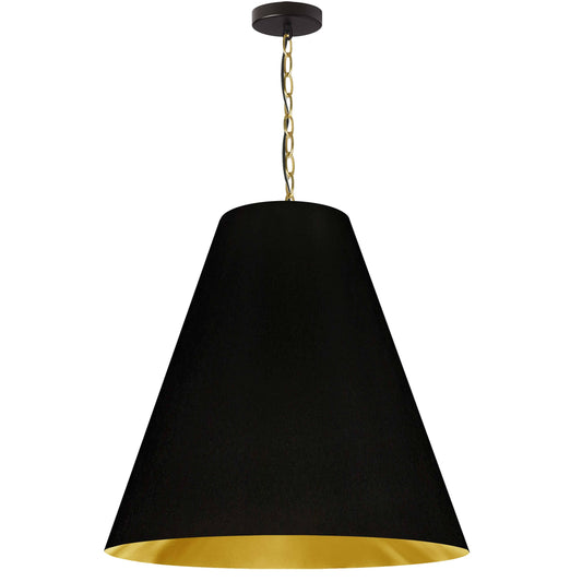 Dainolite ANA-L-AGB-698 Anaya - 1 Light Large Pendant Black Gold Aged ALH3_W2SXI10