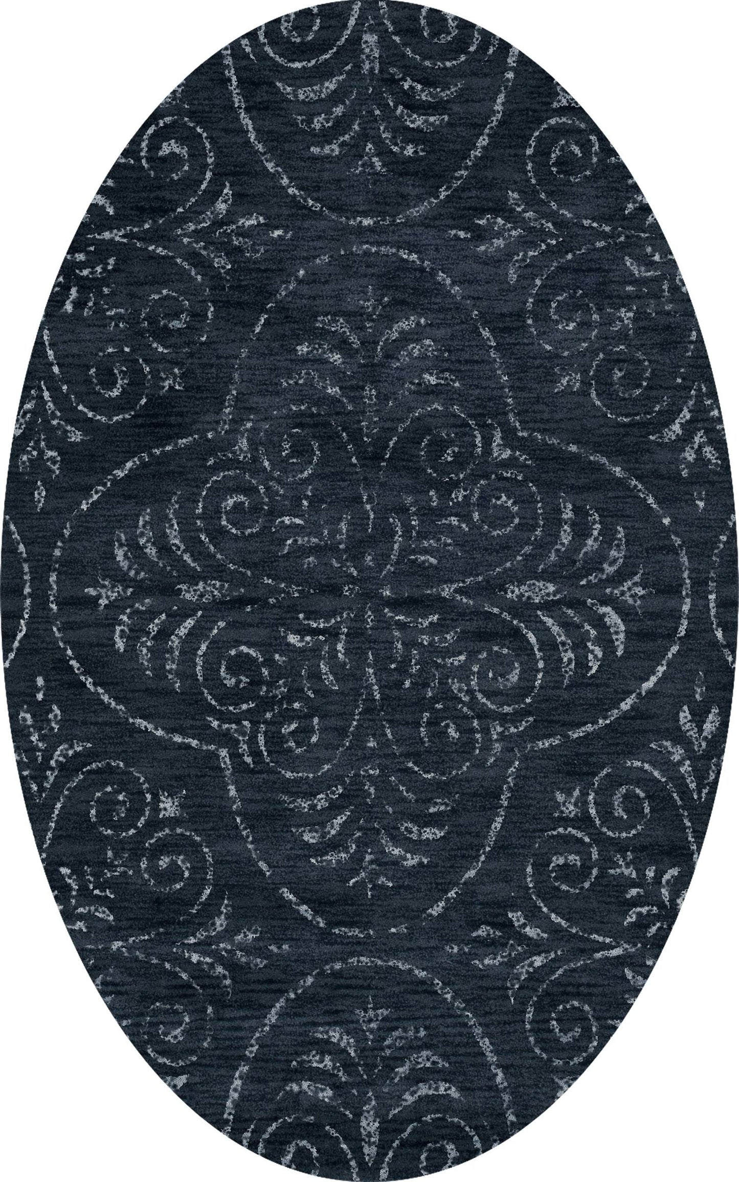 Dalyn Bella BL3 Navy Area Rug 3 x 5 Oval OAW2_G9HBP65