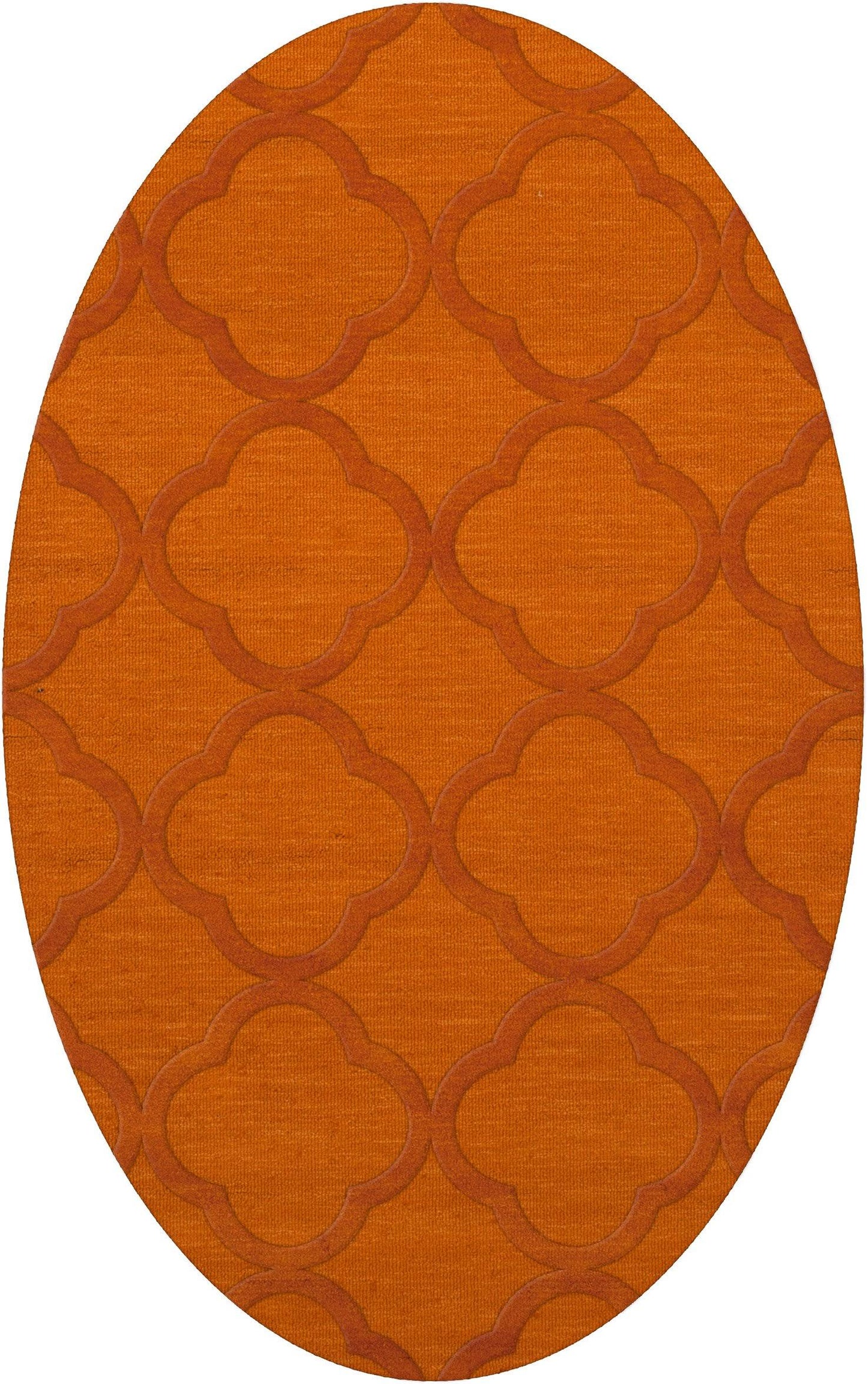 Dalyn Orange 3 x 5 DV8 Rug Dover Transitional Oval WKG6_O8ZOK04