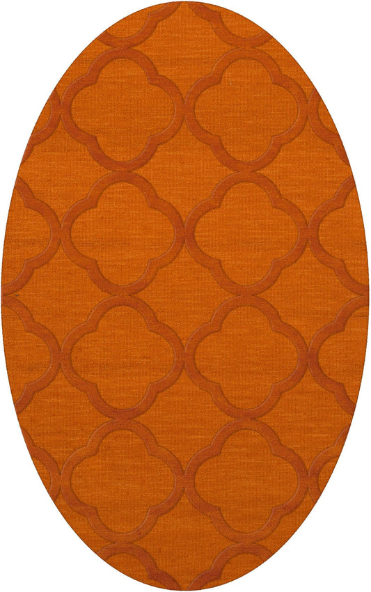 Dalyn Orange 3 x 5 DV8 Rug Dover Transitional Oval WKG6_O8ZOK04