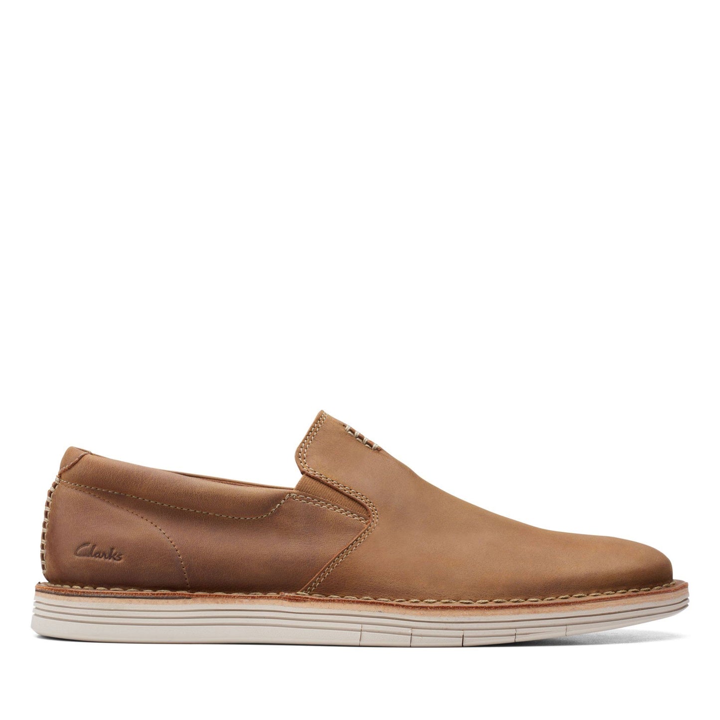 Clarks Mens Forge Free Shoes - Tan Leather EET4_A2LNN79