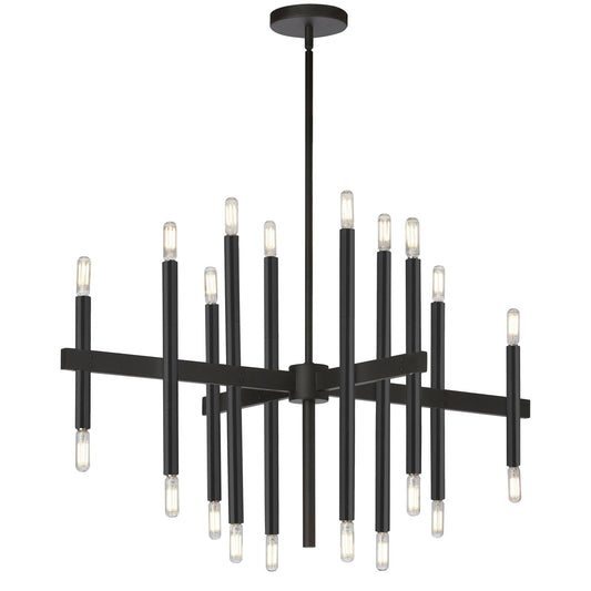 Dainolite DER-3420C-MB Derry - 20 Light Chandelier Matte Black VJL2_X9HPB17