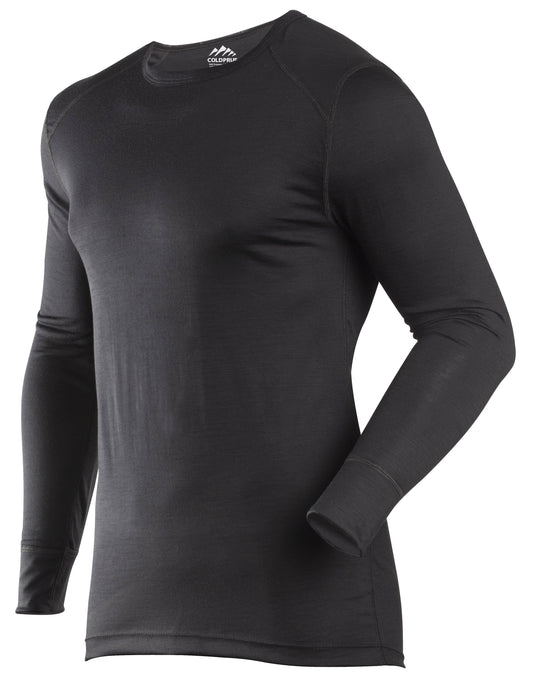 Coldpruf Classic Silkweight Merino Wool Single Layer Crew - Mens Black XXL TBD5_R5VUT08