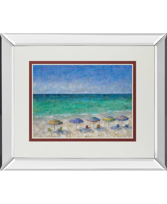 Classy Art DM5929MF 34 x 40 in. South Shore I by Dominick Mirror Framed Print Wall Art ZJA1_H4GGY61