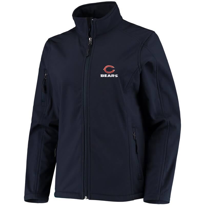 Chicago Bears Womens Full-Zip Sonoma Softshell Jacket - Navy Size: Small XMR9_K5PQX99