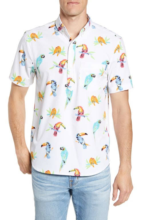 Chubbies The Dude Where&s Macaw Short-Sleeve Stretch Shirt - S ZNT3_O7GGV02