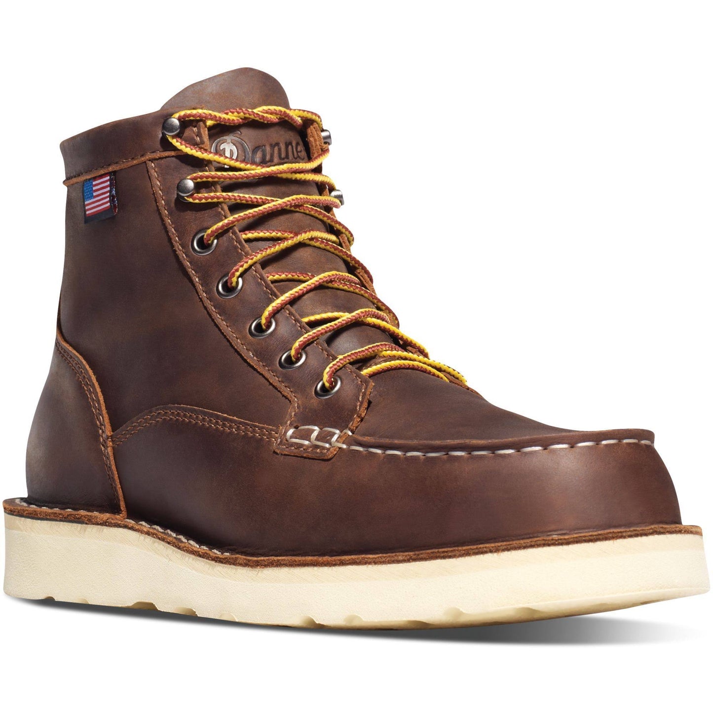 Danner Mens Bull Run Moc Toe 6 in. Brown Boot JUS4_C5MEJ09