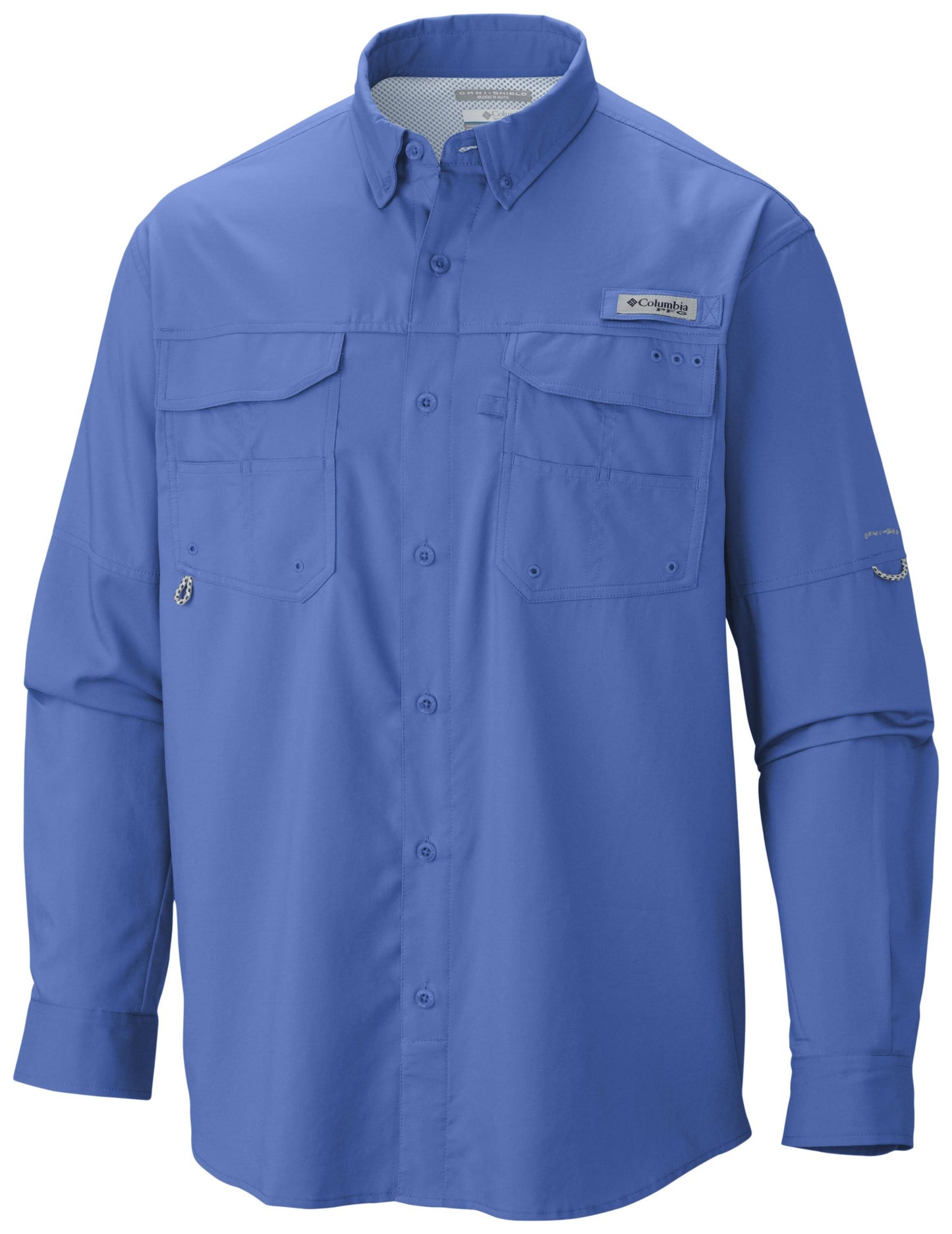 Columbia Blood and Guts III Long Sleeve Woven Shirt Mens, Vivid Blue / Medium QRG0_O1HWK91