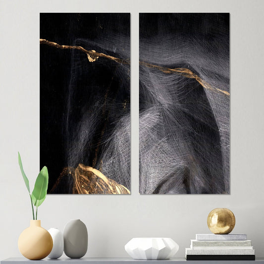 Designart &Creative Abstract L& Modern Canvas Wall Art Print 2 Piece Set - 16x22 W x 32x22 H x 1x22 D x 2 Pieces NGL7_L2SLA13