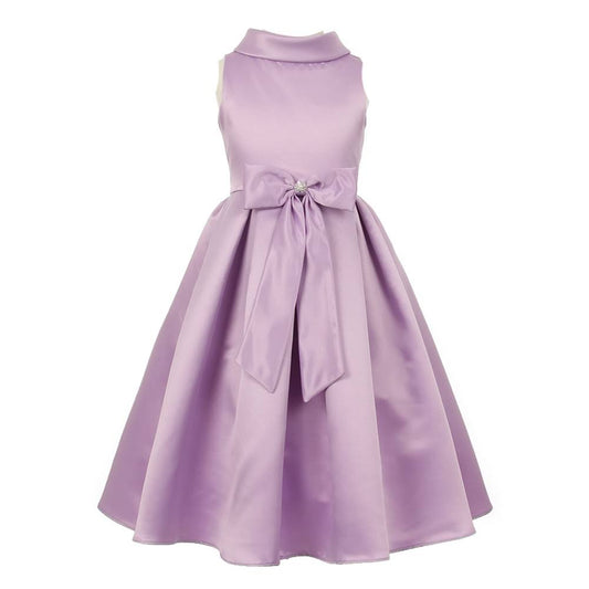 Cinderella Couture Big Girls Lavender Bridal Dull Satin Bow Brooch Flower Girl Dress 8-12, 8 ENC9_Y7HRN18