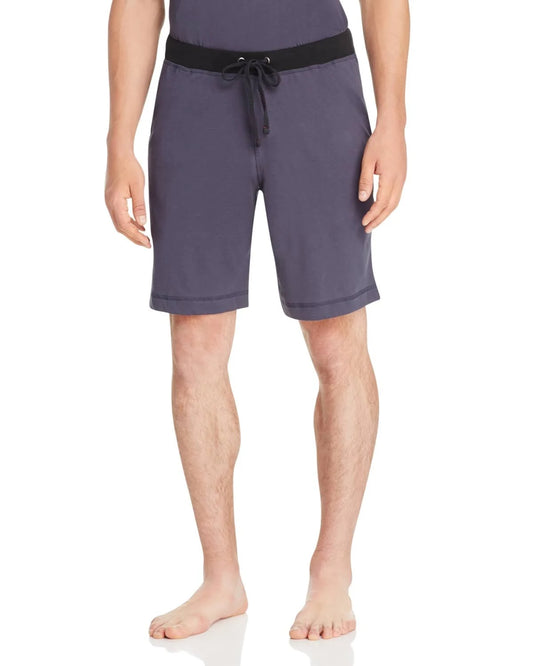 Daniel Buchler Mens Peruvian Pima Cotton Lounge Shorts - Blue - Size Small KUE6_I4HSH35