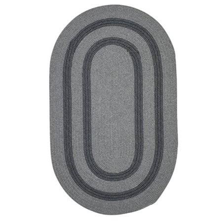 Darby Home Co Westfield Hand-Woven Wool Gray Area Rug; Oval 7 x 9 JDQ0_C3JOY36