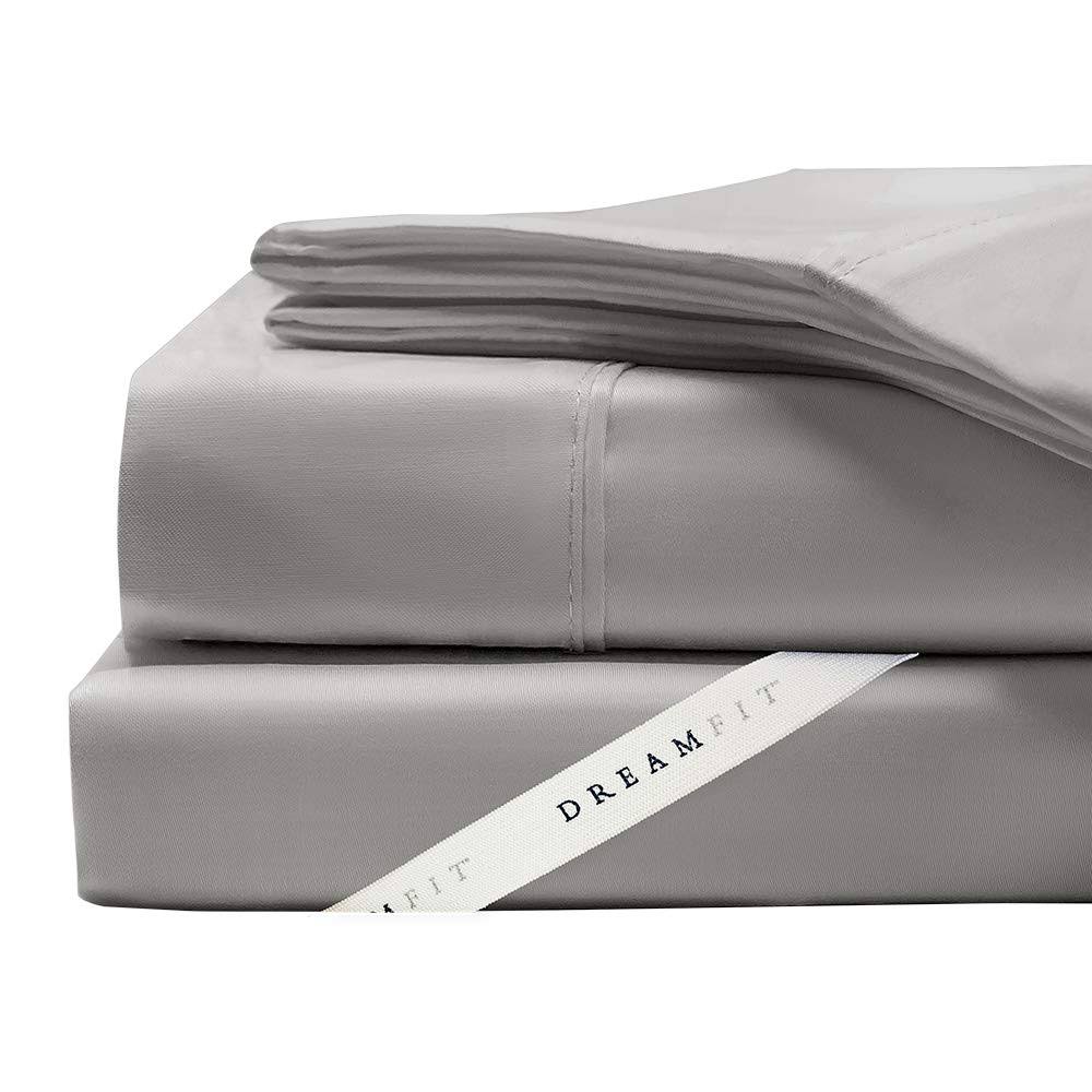 Degree 4 DreamFit 100% Egyptian Cotton Sheets Set (Grey, Full) UGD7_J3GMY70