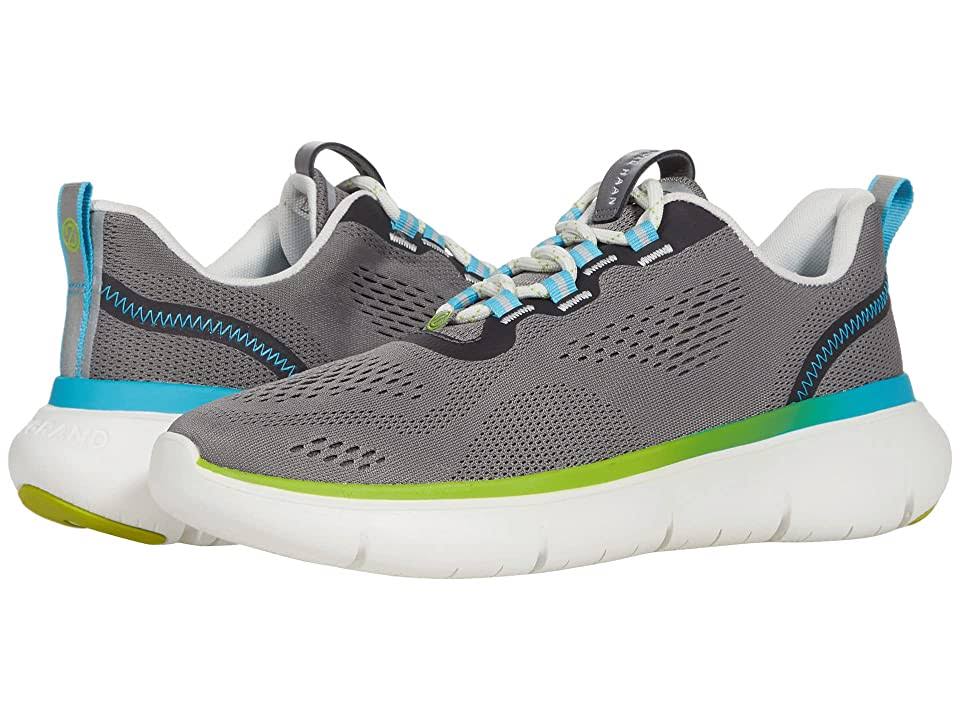 Cole Haan Zerogrand Journey Runner Mens Shoes Grey/Lime Green/cyan Blue : 9 W - Wide SWE1_N8UYJ66