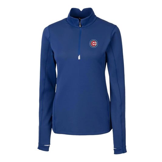 Cutter Buck Womens Tour Blue DryTec Traverse Half-Zip DKX4_X4KRX67