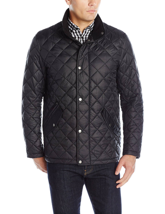 Cole Haan Quilted Barn Jacket - Black S WDO5_M1DGS67