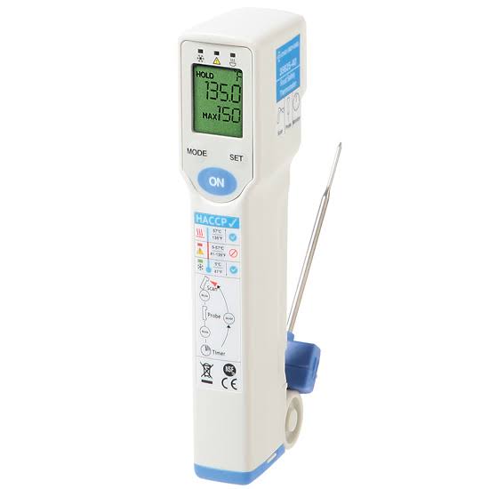 Digi-Sense WD-35625-42 Food Safety Infrared Thermometer with Probe and NIST Traceable Calibration Certificate VHY7_G0CEK85