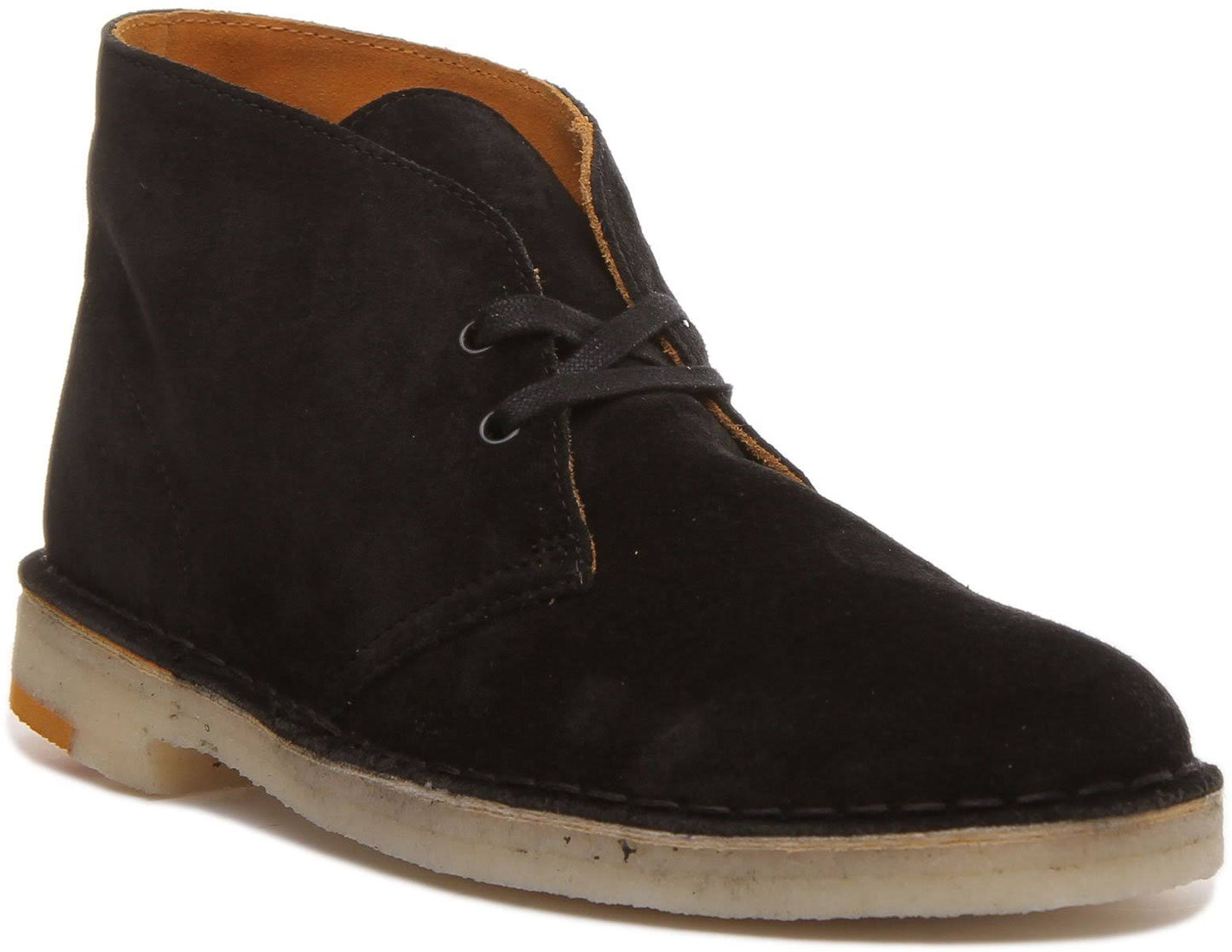 Clarks Originals Desert Boot - Black Combi Suede FMD7_K1LVA61